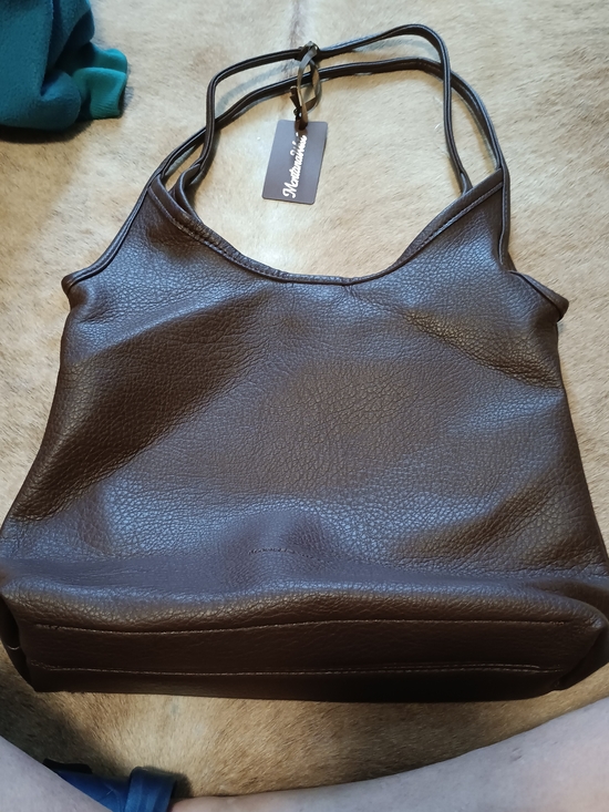 Montana West Handbags - Montana West Brown Pebbled Hobo Shoulder Bag